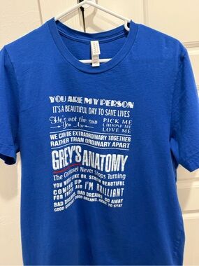 Bella Canvas Royal Blue Grey's Anatomy Graphic Tee